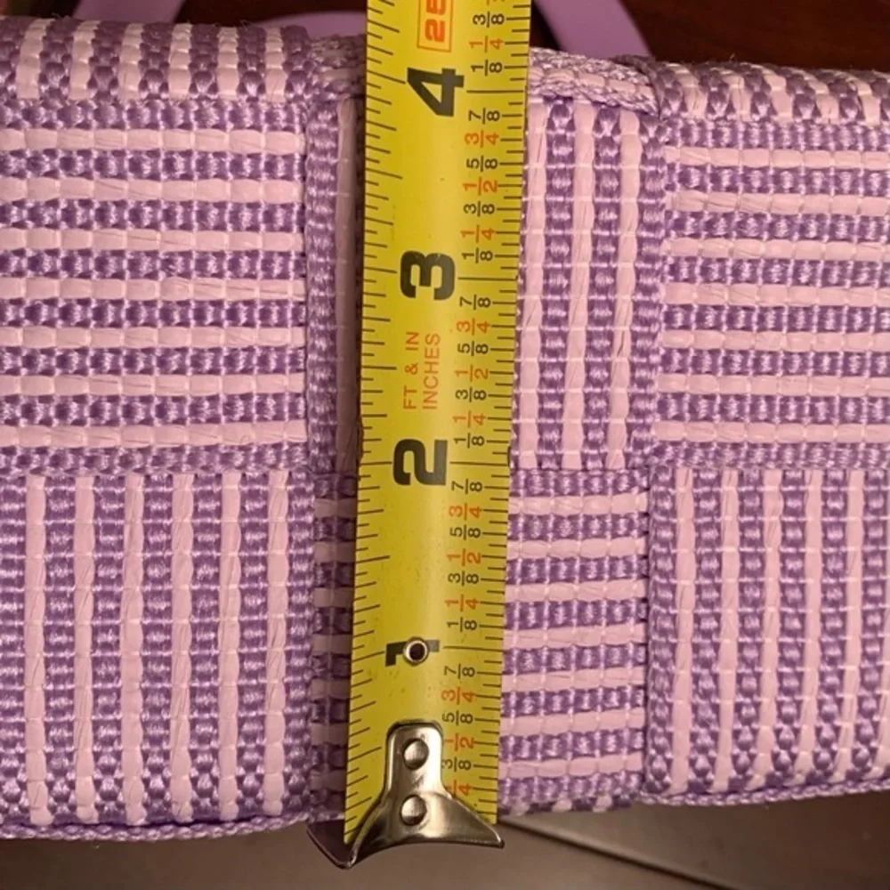 lavender bag Vintage 1960’s M. & G. Bernini basket weave Made in Italy